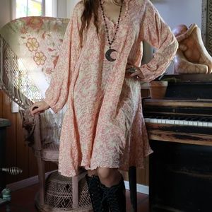 🦋Natalie Martin SILK Stella Mini Dress Pink Floral Print